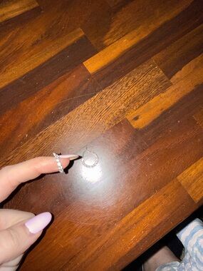 Delicate Silver Crystal Hoop Earrings - Sparkling Clear Stones